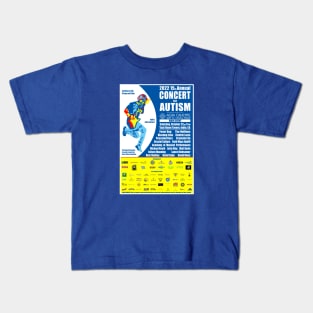 The 2022 15th Annual Concert for Autism flyer t-shirt Kids T-Shirt